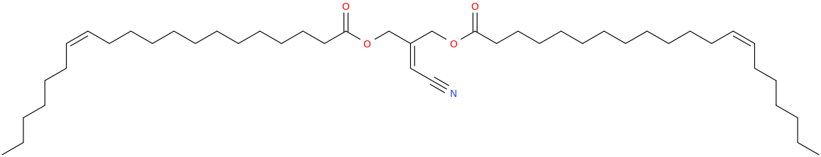 Eicos 13z enoic acid, 3 ​cyano ​2 ​[[(1 ​oxo ​eicos 13z enyl)​oxy]​methyl]​ ​2 ​propenyl ester